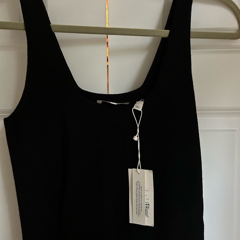 NWT Vince black tank knit dress in XS - Picture 3 of 5